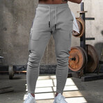 Jogger Pants // Zipper Side Pockets // Light Gray (XL)