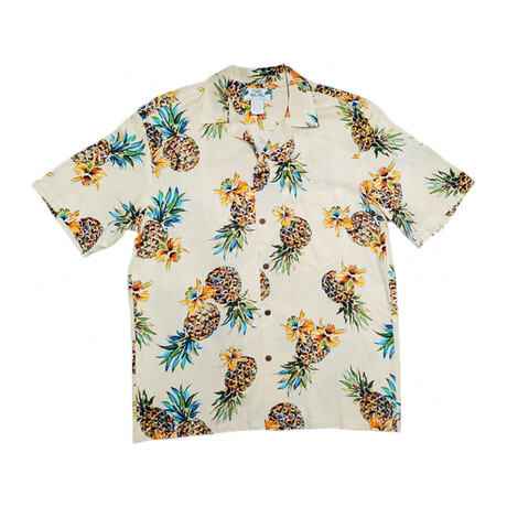 Golden Pineapple Shirt // Cream (Small)