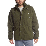 Zach Long Cotton Jacket // Army Green (XL)