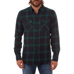 Derek Flannel Shirt // Navy (XL)