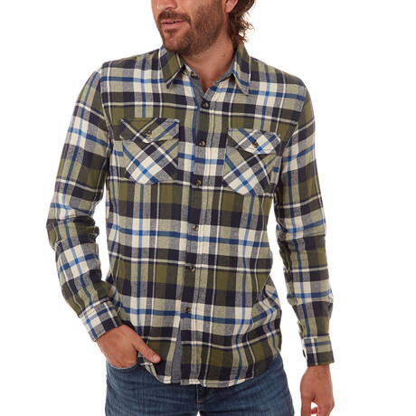 Easton Flannel Shirt // Olive (S)