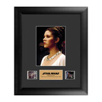 Star Wars // Princess Leia // Original Framed FilmCells Presentation // Backlit LED Frame + 2x Clip 35mm Film
