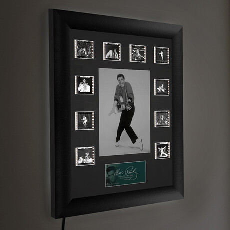 Elvis Presley // Back-Lit Framed FilmCells Wall Art Display