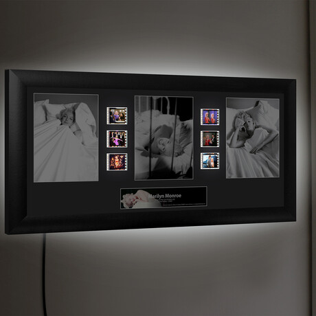 Marilyn Monroe // Framed Trio Back-Lit Framed FilmCells Wall Art Display