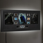 The Dark Knight Trilogy // Begins-Falls-Rises FilmCells Presentation // Backlit LED Frame