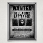 Harry Potter // Wanted Bellatrix Lestrange // MightyPrint™ Wall Art // Backlit LED Frame