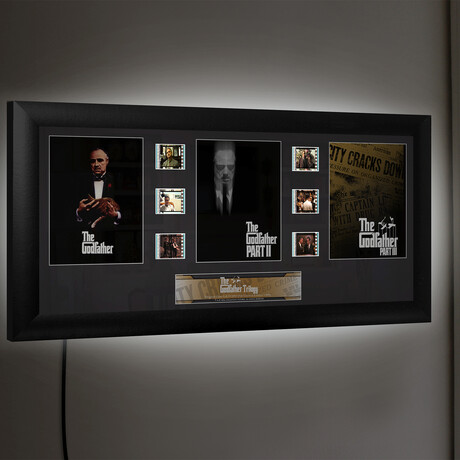 The Godfather Trilogy Framed Back-Lit Framed FilmCells Wall Art Display