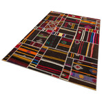Patchwork Hand Woven Anadolu Kilim Rug // Multicolor // 5.5' x 7.8'