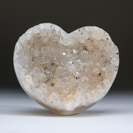 Genuine Quartz Crystal Cluster Heart from Brazil