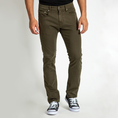 Barfly Slim Denim Jeans // Grape Leaf (29WX34L)