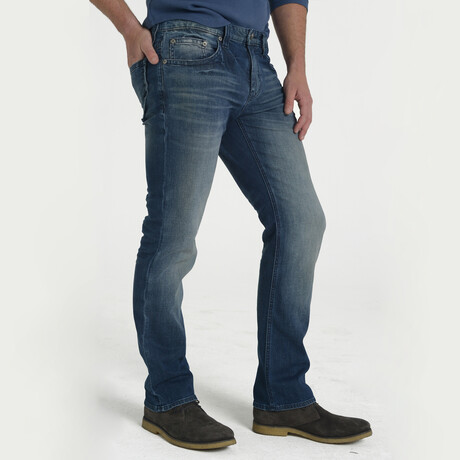 Indigo Denim 5 Pocket Straight Leg Jean // Wash Blue (29)