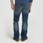 Indigo Denim 5 Pocket Straight Leg Jean // Wash Blue (32WX34L)