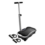 Lifepro Vibration Plate Exercise Machine + Waist-Level Handlebar + Magnetic Acupoints (Gray)