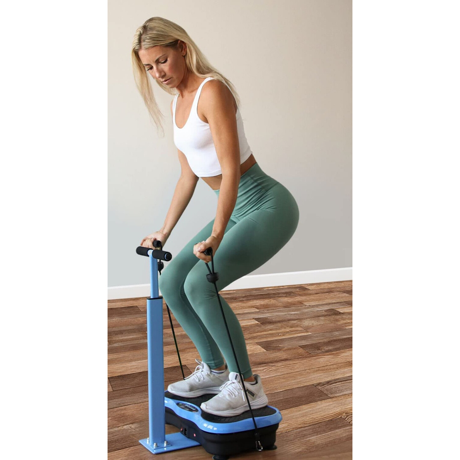 Lifepro Vibration Plate Exercise Machine + WaistLevel Handlebar