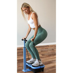 Lifepro Vibration Plate Exercise Machine + Waist-Level Handlebar + Magnetic Acupoints (Blue)