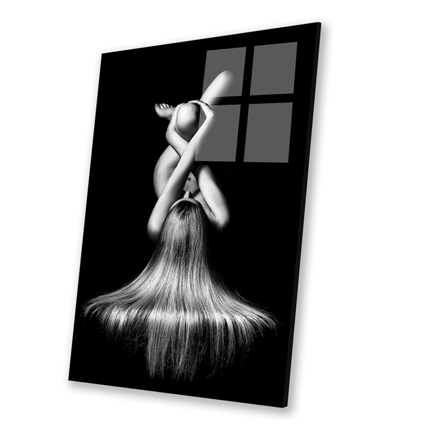 Nude Woman Bodyscape Ii Print On Acrylic Glass By Johan Swanepoel Art