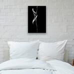 Silhouette Of Nude Woman Print // Johan Swanepoel (16"H x 24"W x 0.25"D)