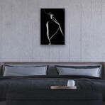 Nude Woman With Black Hat 3 Print On Acrylic Glass by Johan Swanepoel