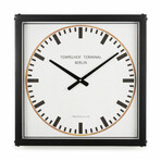 Tempelhof Terminal Clock // Black