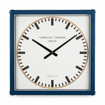 Tempelhof Terminal Clock // Blue