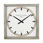 Tempelhof Terminal Clock // Gray