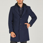 Amsterdam Overcoat // Dark Blue (Small)