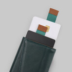 Leather Speed Wallet // Green