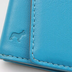 Leather Speed Wallet // Turquoise
