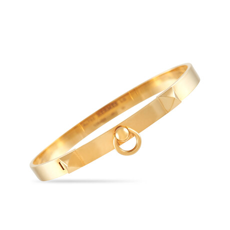 Hermes // Collier de Chien 18K Yellow Gold Bracelet // 7.85" // Estate