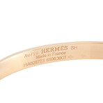 Hermes // Kelly 18K Rose Gold + Diamond Bangle Bracelet // 7" // New
