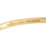 Tiffany & Co. // Etoile 18K Yellow Gold + Platinum + Diamond Bangle Bracelet // 7.5" // Estate