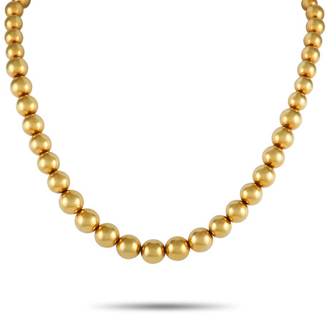Tiffany & Co. // 18K Yellow Gold Bead Necklace // 16.5" // Estate