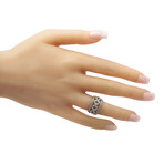 Tiffany & Co. // Victoria Platinum + Diamond Wide Band Ring // Ring Size: 5.25 // Estate