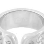 Cartier // 18K White Gold Double C Ring // Ring Size: 6 // Estate