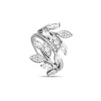 Tiffany & Co. // Platinum + Diamond Vine Bypass Ring // Ring Size: 5.75 // Estate