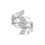 Tiffany & Co. // Platinum + Diamond Vine Bypass Ring // Ring Size: 5.75 // Estate