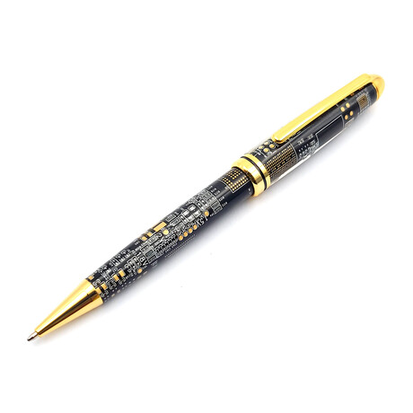 Executive Ballpoint Twist Pen // 24kt Gold + Black