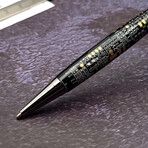 Slimline Ballpoint Twist Pen // Gunmetal + Black