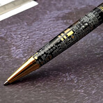 Executive Ballpoint Twist Pen // 24kt Gold + Black