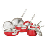 2-Ply Red Cookware // 11-Piece Set
