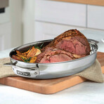 3-Ply Oval Roaste + Metal Induction Lid + Rack // 8.5 Quart