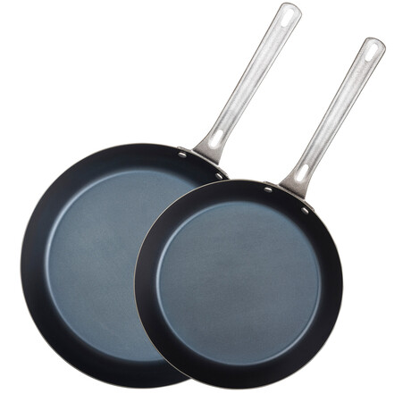 2-Piece Blue Steel Carbon Steel Fry Pans // 2-Piece Set