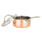 Copper Clad 3-Ply Hammered Cookware // 10-Piece Set