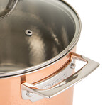 Copper Clad 3-Ply Hammered Cookware // 10-Piece Set