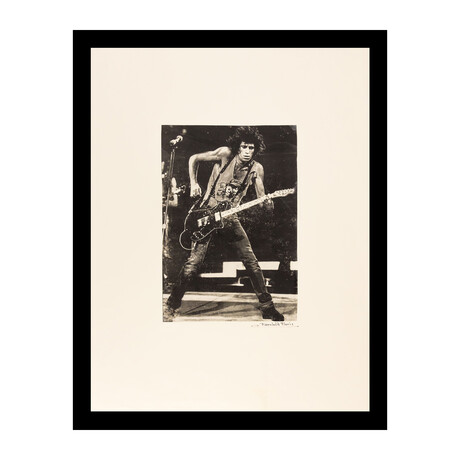 Rolling Stones Keith Richard Jamming Live Vintage Print