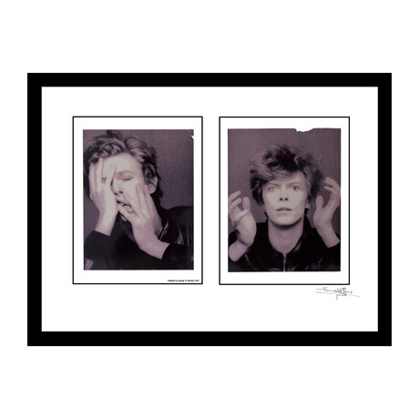 Candid Photobooth Shots of David Bowie Vintage Print