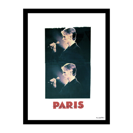 Stunning David Bowie Paris Magazine Vintage Print