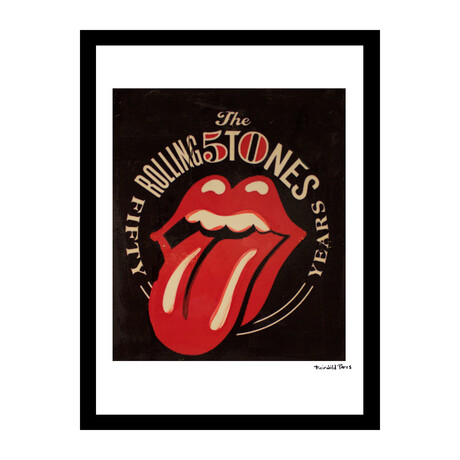 The Rolling Stones 50 Years Vintage Print