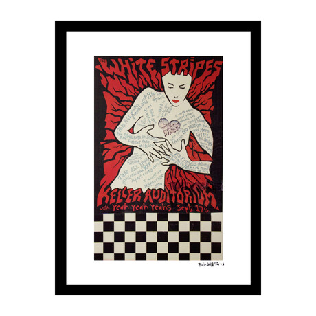 White Stripes at Keller Auditorium Vintage Poster