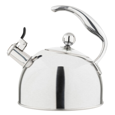 Stainless Steel Whistling Kettle + 3-Ply Base // 2.6 Quart // Satin